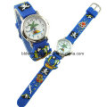 Cheap Silicone 3D Cartoon Band Children Watch for Promotional Gift